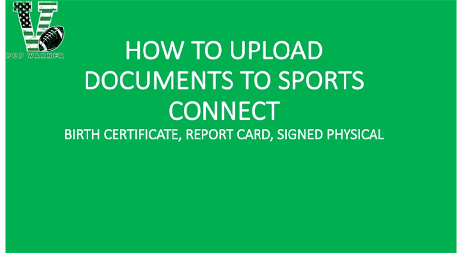 UPLOADING DOCUMENTS TO SPORTS CONNECT
